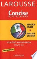Libro Larousse Concise Spanish-English, English-Spanish Dictionary