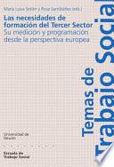 Libro Las necesidades de formación del Tercer Sector: su medición y programación desde la perspectiva europea