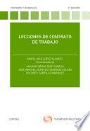 Libro Lecciones de contrato de trabajo