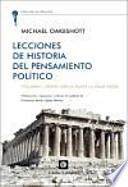 Libro Lecciones de Historia del Pensamiento Político