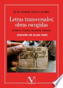 Libro Letras transversales: obras escogidas