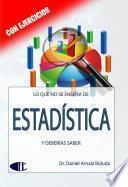 Libro Lo que no se enseña de ESTADÍSTICA y deberías saber