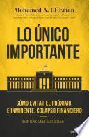 Libro Lo único importante