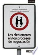 Libro Los cien errores en los procesos de negociación