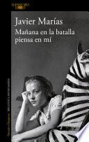 Libro Mañana en la batalla piensa en mí