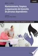 Libro Mantenimiento, limpieza y organización del domicilio de personas dependientes