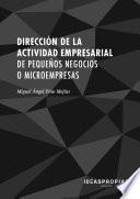 Libro MF1789_3 Dirección de la actividad empresarial de pequeños negocios o microempresas