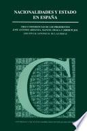 Libro Nacionalidades y Estado en España