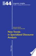 Libro New Trends in Specialized Discourse Analysis