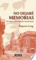 Libro No dejaré memorias