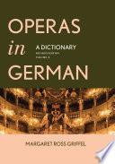 Libro Operas in German: A Dictionary