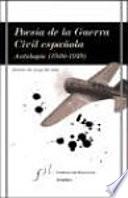 Libro Poesía de la Guerra Civil española