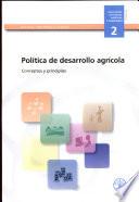 Libro Politica de Desarrollo Agricola