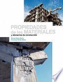 Libro Propiedades de los materiales y elementos de construcción