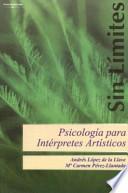 Libro Psicología para intérpretes artísticos