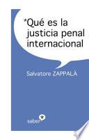 Libro Qué es la justicia penal internacional