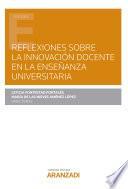 Libro Reflexiones sobre la innovación docente en la enseñanza universitaria