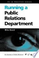 Libro Running a Public Relations Department