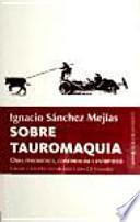 Libro Sobre tauromaquia