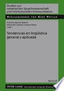 Libro Tendencias en lingüística general y aplicada