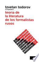 Libro Teoría de la literatura de los formalistas rusos