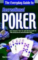 Libro The Everyday Guide to Recreational Poker