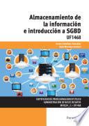 Libro UF1468 - Almacenamiento de la información e introducción a SGBD