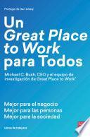 Libro Un Great Place to Work para Todos