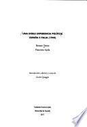 Libro Una doble experiencia política